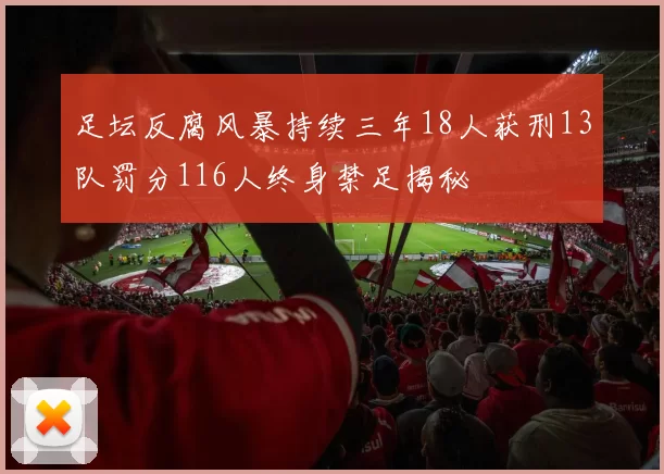 足坛反腐风暴持续三年18人获刑13队罚分116人终身禁足揭秘